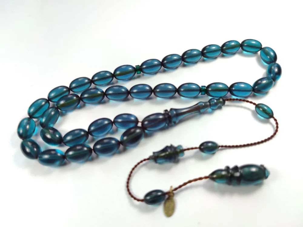 Junai̇d Hasan Usta İşi̇ İmzalı Sıkma Kehri̇bar küçük resim 5