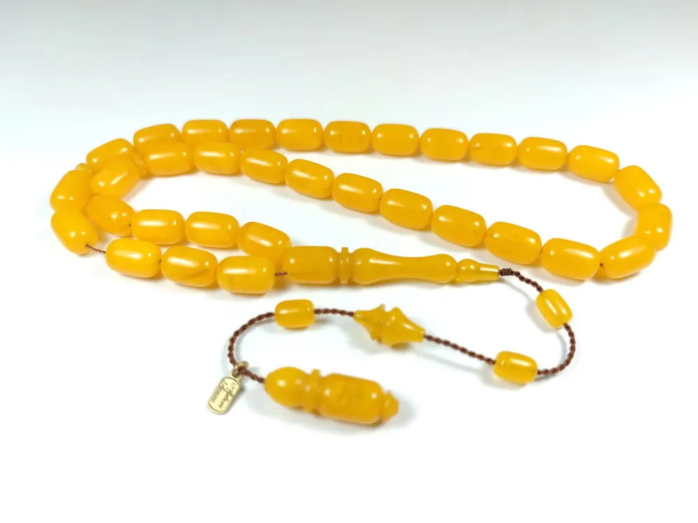 Ayhan Turan Usta İşi̇ İmzalı Mühürlü Sıkma Kehri̇bar küçük resim 3