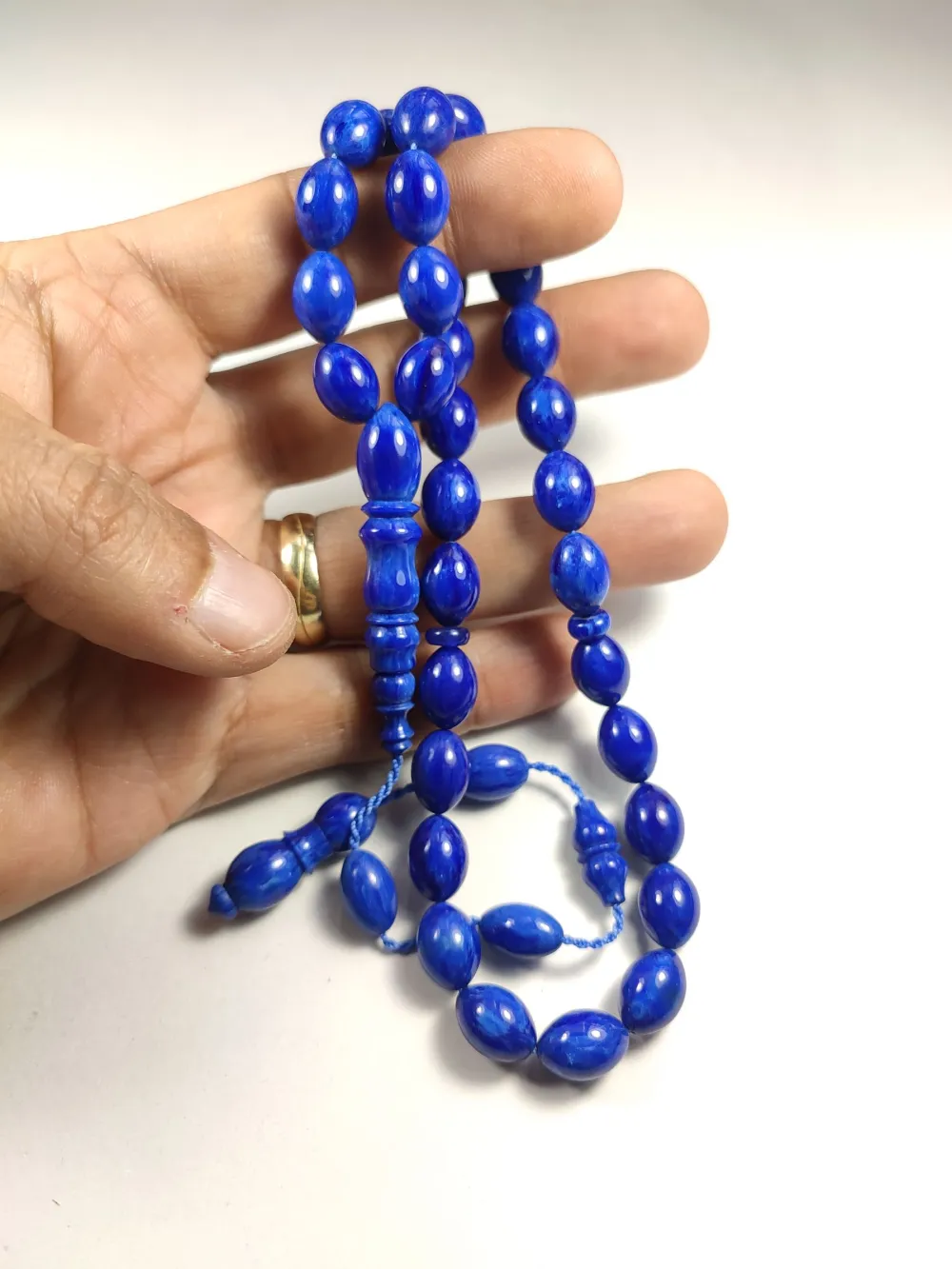 Emi̇na Ri̇şvani̇ Usta İşi̇ İmzalı Sıkma Kehri̇bar küçük resim 5