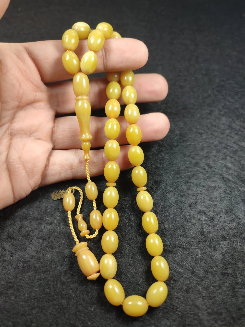 Ahmet Emi̇n Usta Eseri̇ Kuru Torna El Ci̇lalı Sıkma Kehri̇bar küçük resim 4