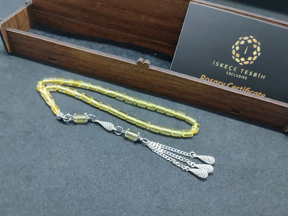 Ahşap Kutulu  4 Gr. Gümüş Püsküllü 5 Gr. Ukrayna Kaya Damla 4 Parmak