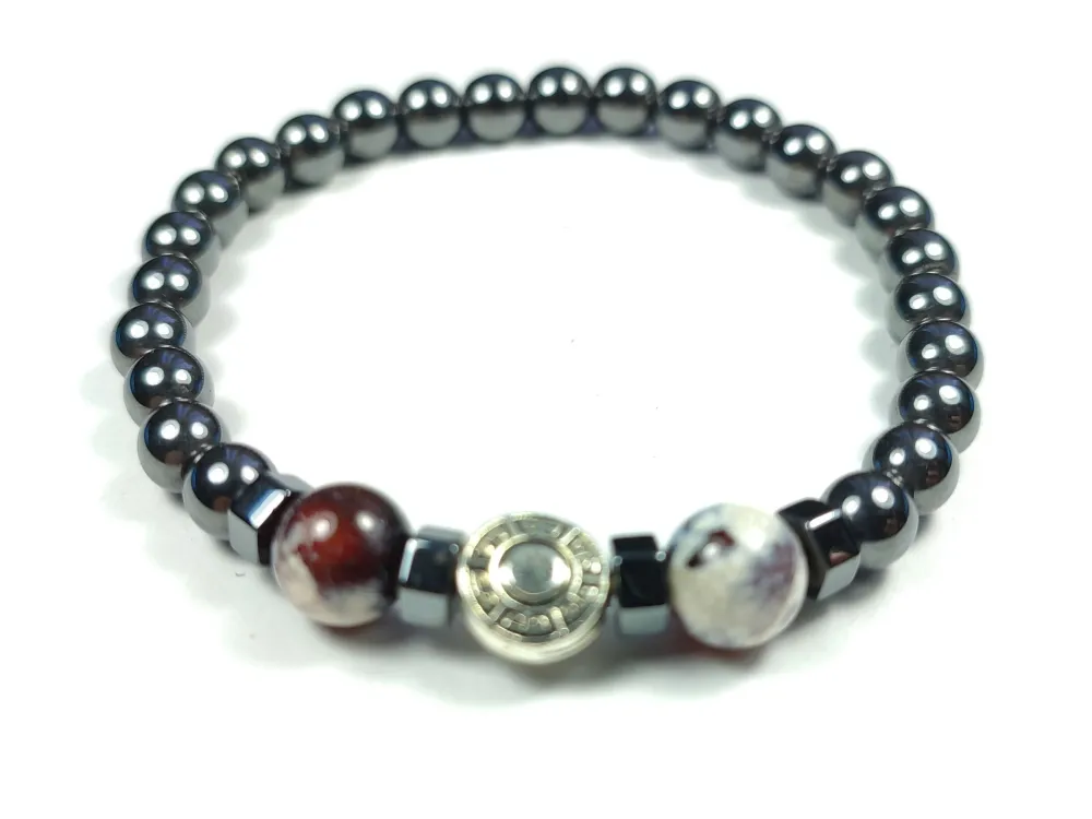 Hemati̇t Ve Doğal Taş Kombi̇nli̇ Bi̇lekli̇k