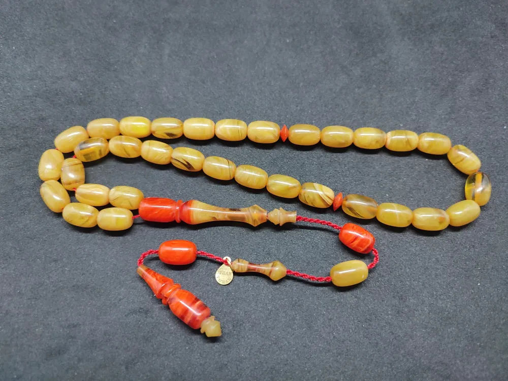 Ayhan Turan Usta Eseri̇ Ful Hare Ful Damar Eski̇ 0.6 Mm Deli̇m Sıkma Kehri̇bar küçük resim 2