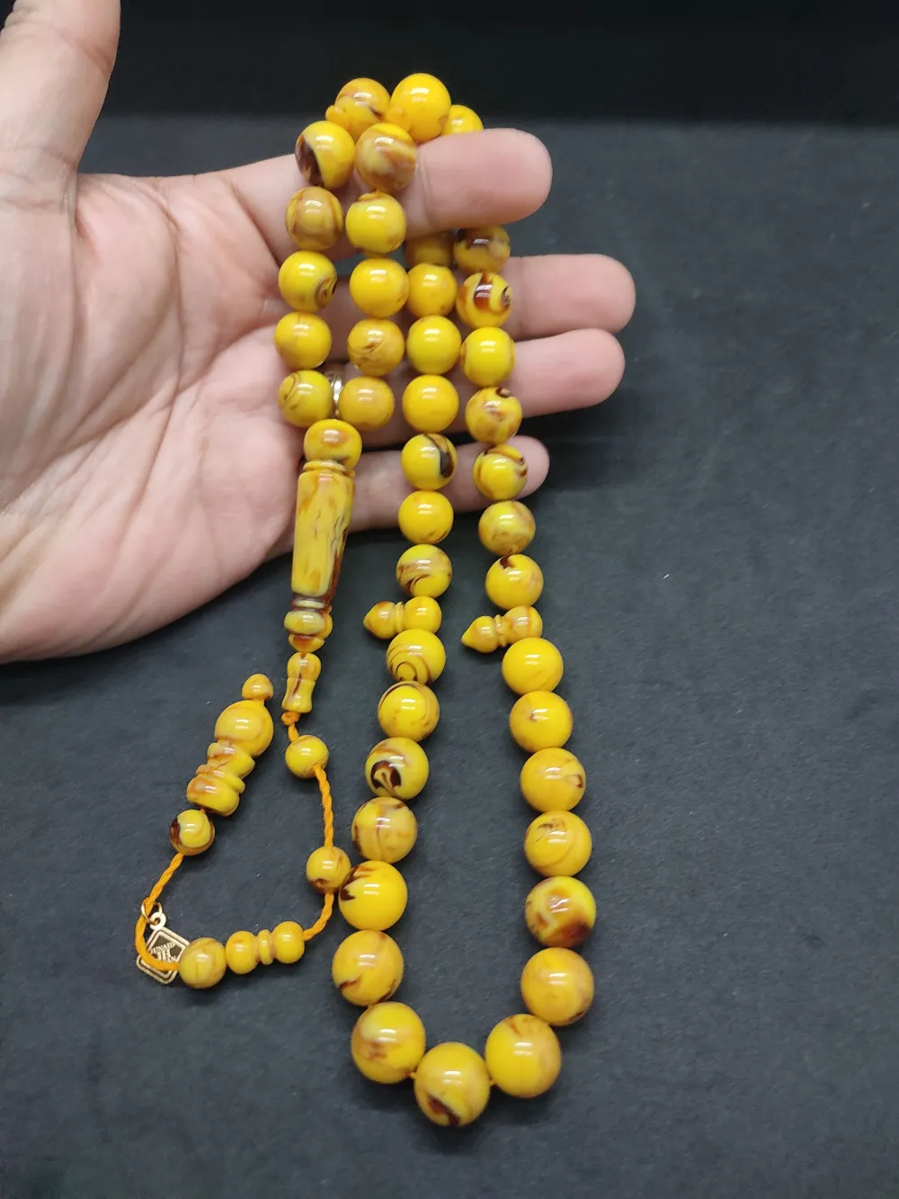 Başka Yerde Yok!Junai̇d Hasan Usta Eseri̇ 45 Habbe İri̇ Boy Eski̇ Obejden Katali̇n küçük resim 5