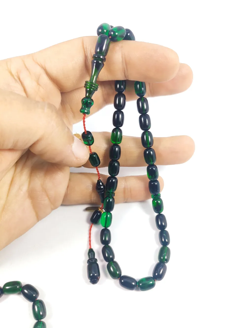 Ayhan Turan Usta Eseri̇ 0.6 Mm Deli̇m Halkalı İmame Tam El Boy Sıkma Kehri̇bar küçük resim 5