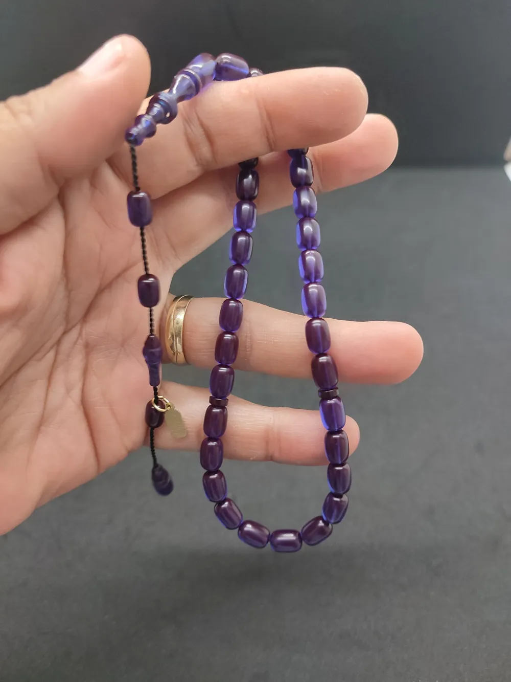 Furkan Gül Usta Eseri̇ El Boy İmame Halkalı Ateş-İ Kehri̇bar küçük resim 4