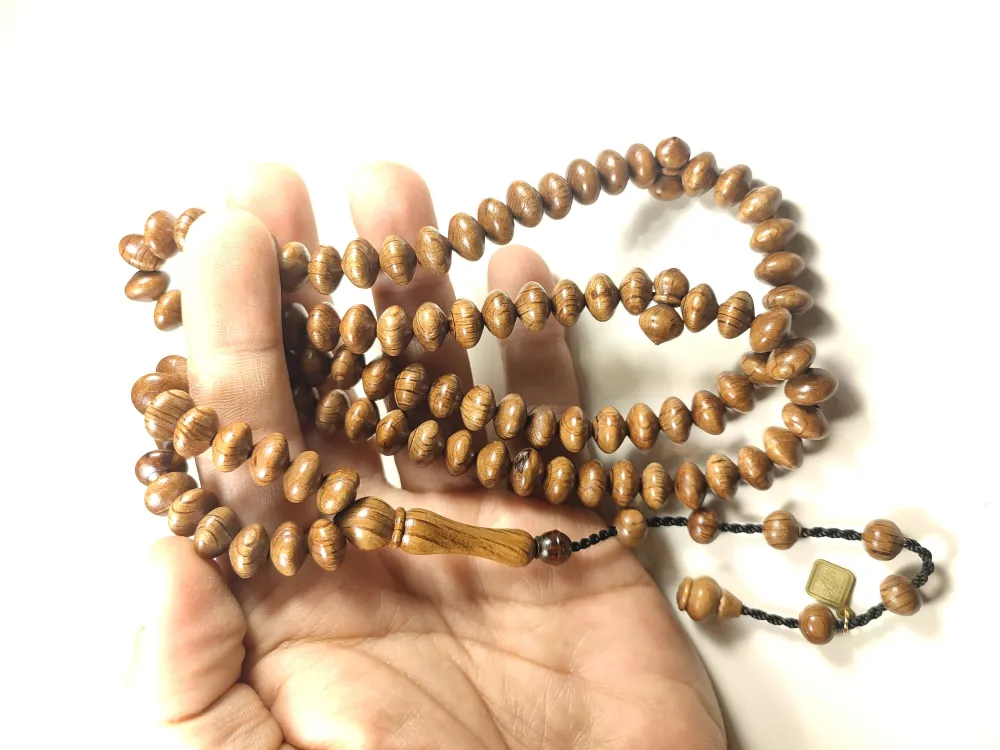 Hali̇l Hi̇lmi̇ Usta Eseri̇ İri̇ Boy Mango Ağacı Namaz Tesbi̇hi̇ küçük resim 4