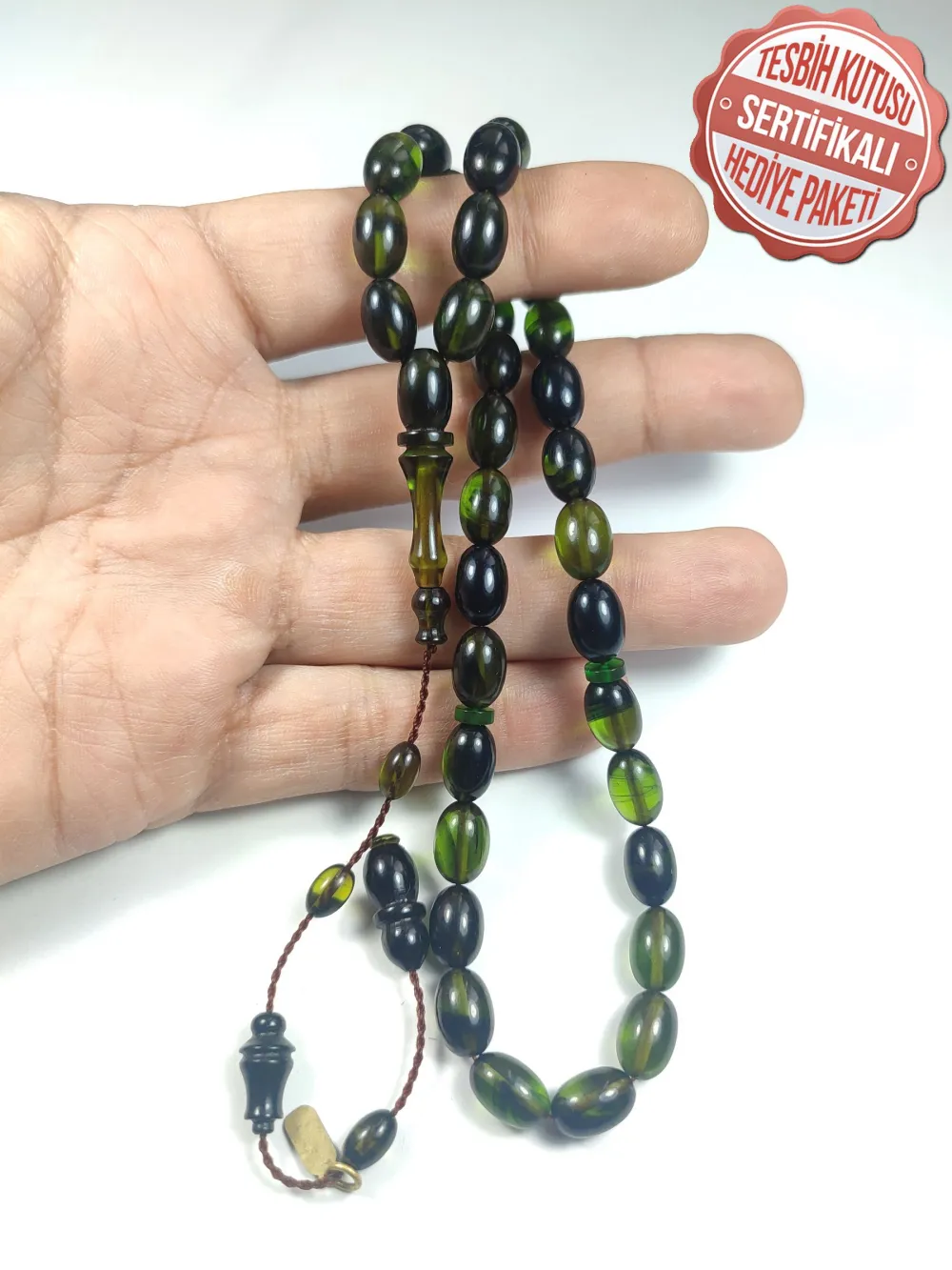 Mesut Elma Usta İşi̇ İmzalı Mühürlü Sıkma Kehri̇bar küçük resim 4