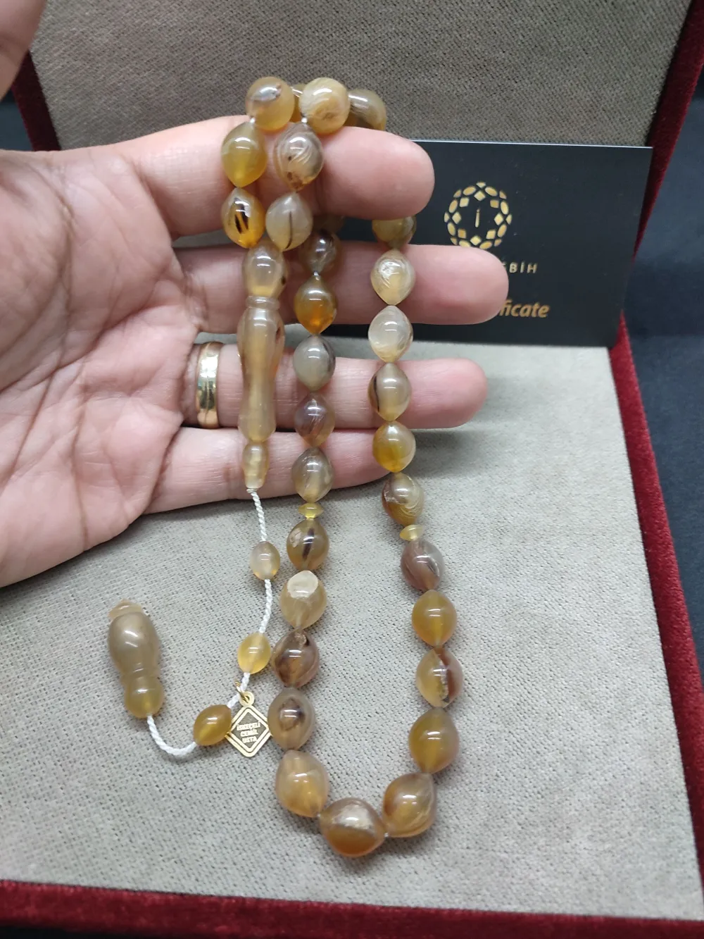 İskeçeli̇ Cemi̇l Usta Eseri̇ 30.15 Gr. İri̇ Boy Kum Ceylanı Boynuzu küçük resim 4