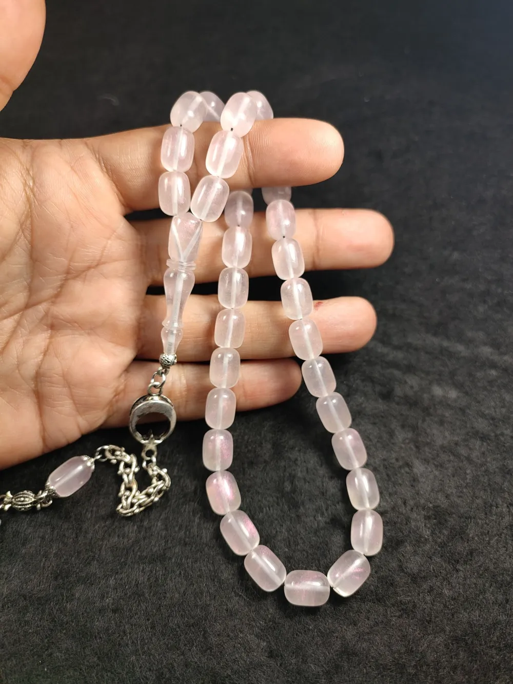 Alman Gümüş Püsküllü Aykırı Renk Senteti̇k Opal küçük resim 4