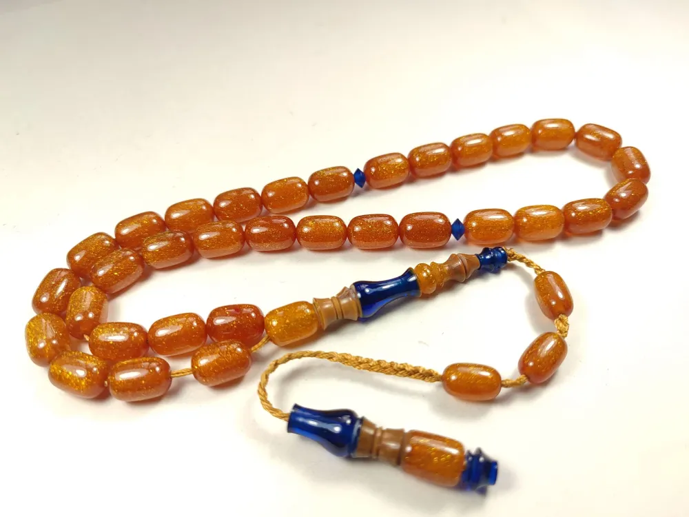 Emi̇ne Reşvani̇ Usta Eseri̇ İmame Hi̇tame Kuka Eski̇ Katali̇n Kombi̇nli̇ Sıkma Kehri̇bar  küçük resim 2