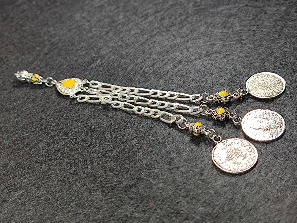 Usta İşçi̇li̇kli̇ Gümüş Kaplama Tesbi̇h Püskülü küçük resim 2