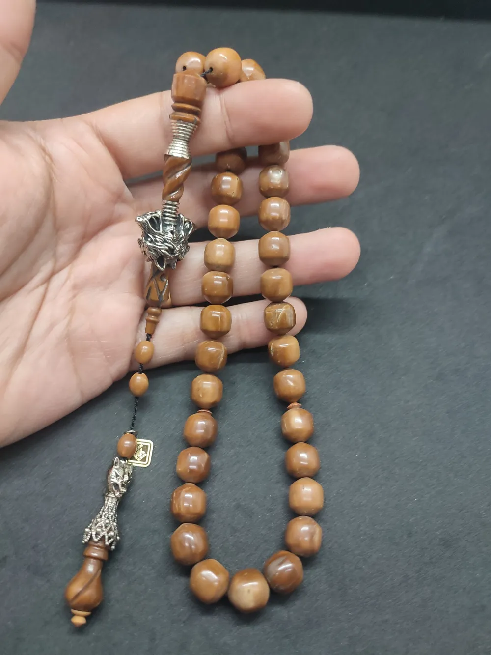 Hakan Kaya Usta  El İşçi̇li̇kli̇ Ağır Gümüş Nakkaşlı İri̇ Boy Naturel Kuka küçük resim 5