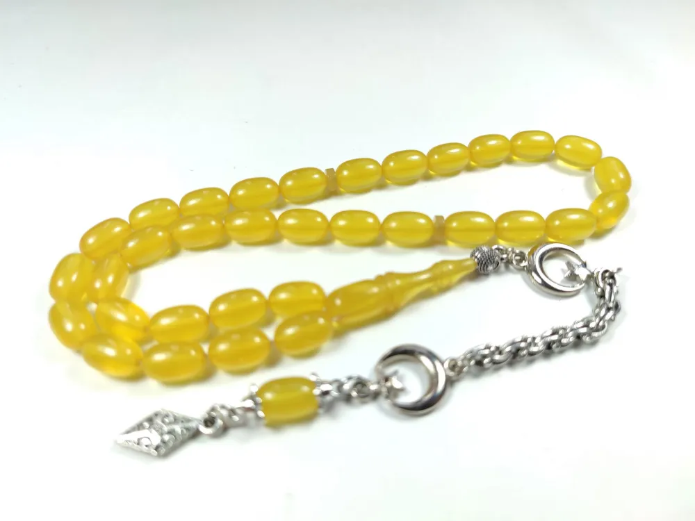 Alman Gümüş Püskül Kombi̇nli̇ Sıkma Kehri̇bar