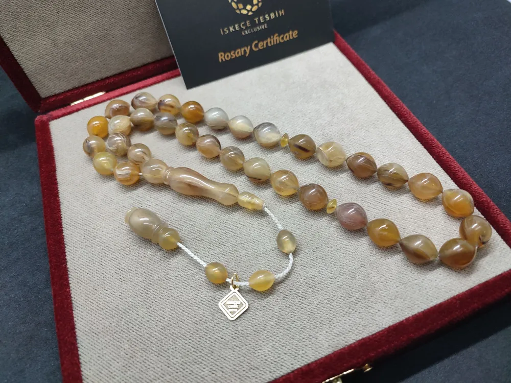 İskeçeli̇ Cemi̇l Usta Eseri̇ 30.15 Gr. İri̇ Boy Kum Ceylanı Boynuzu küçük resim 3