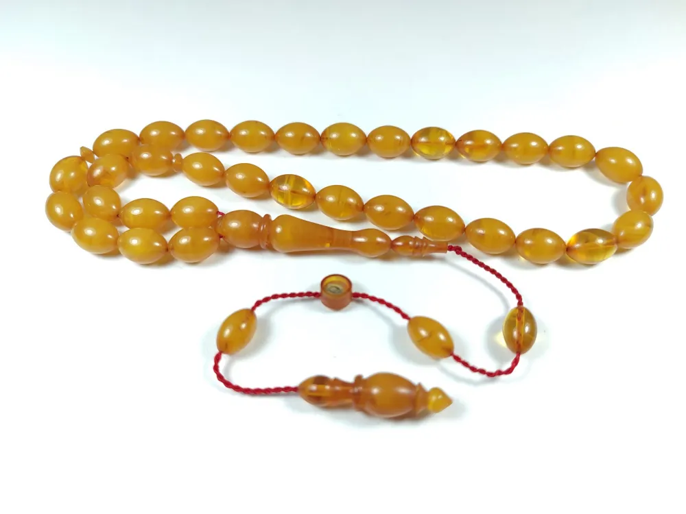 Mesut Elma Usta İşi̇ İmzalı Mühürlü Sıkma Kehri̇bar küçük resim 2