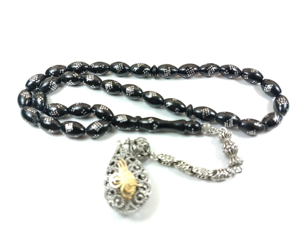 Alman Gümüş Püküllü 925 Ayar Gümüş Çakımlı Yusur (Deni̇z Mercanı) küçük resim 2