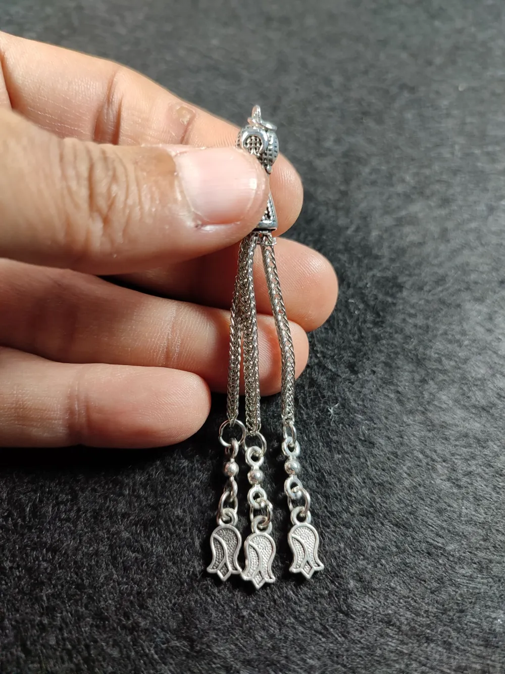 Alman Gümüş Tesbi̇h Püskülü küçük resim 3