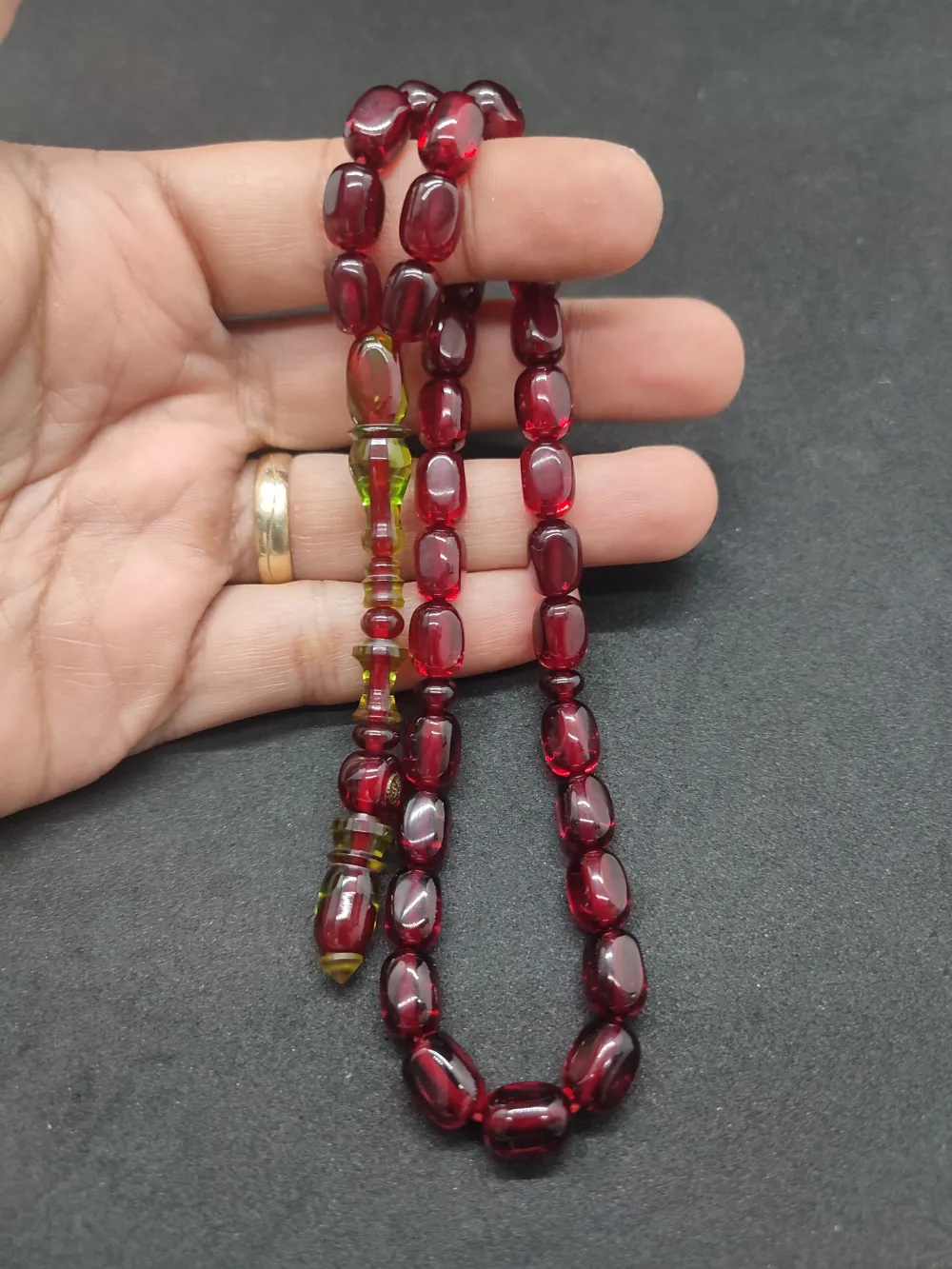 İsa Balkaya Usta Eseri̇ Şenalp Model Faseta Kesi̇m  Eski̇ Usul Ateş-İ Kehri̇bar küçük resim 5