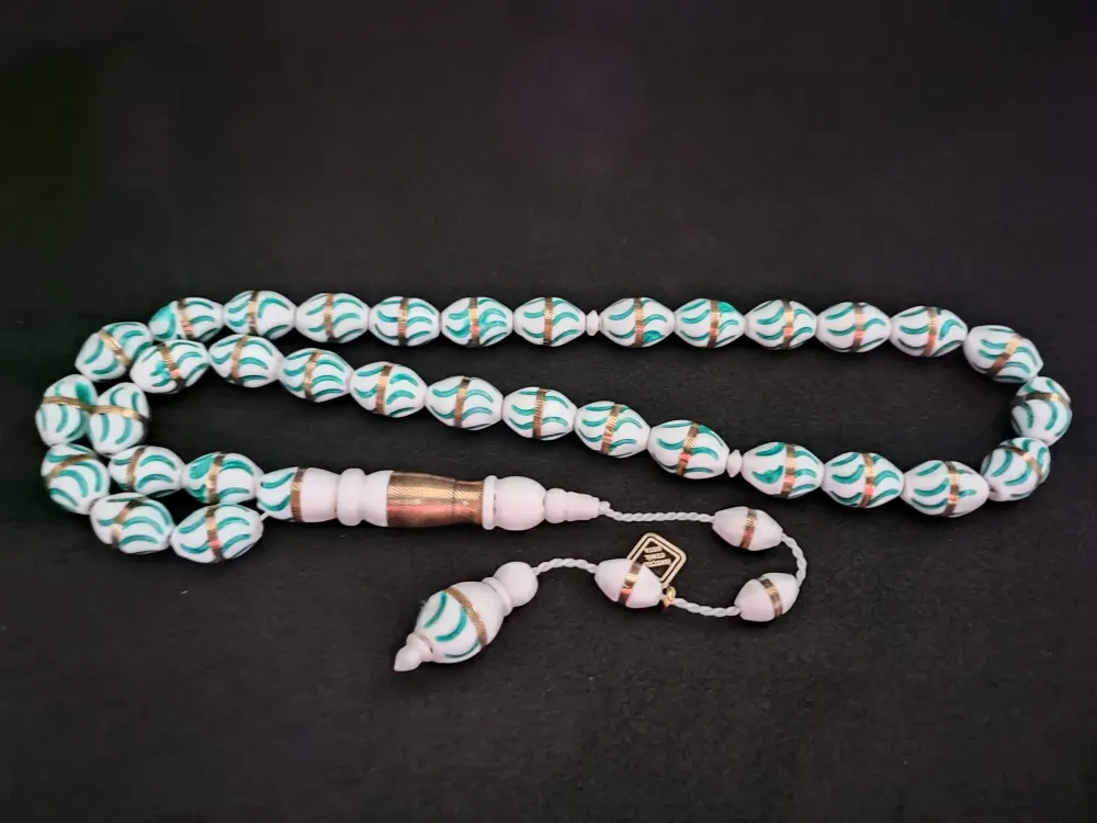 İskeçeli̇ Cemi̇l Usta Eseri̇ İri̇ Boy Gümüş Sarmal Mi̇neli̇ Deve Kemi̇ği̇ küçük resim 2