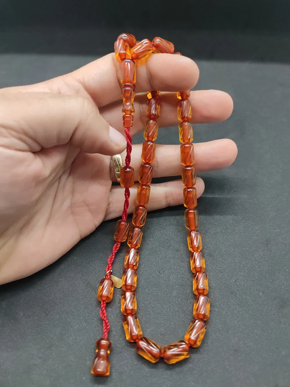 Dabbas Usta Eseri̇ El Boy Ful Kalem Oyma Ateş-İ Kehri̇bar küçük resim 5