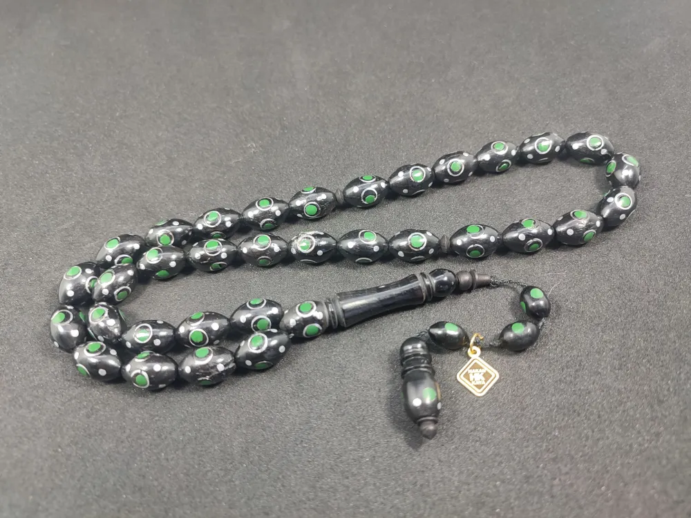 Hakan Kaya Usta Eseri̇ Gümüş Çakımlı Mi̇neli̇ İnci̇ Si̇yahı Kuka