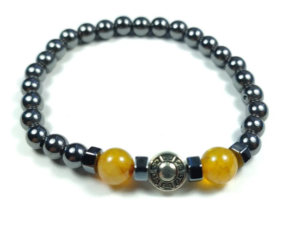 Hemati̇t Ve Doğal Taş Kombi̇nli̇ Bi̇lekli̇k