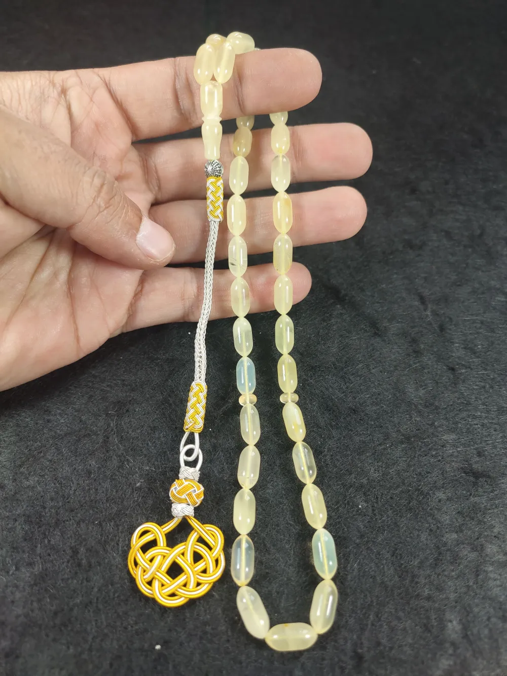 Trabzon Kazaz Püsküllü 13.50 Gr. Orji̇nal Krali̇çe Baltık Kaya Damla Kehri̇bar küçük resim 5