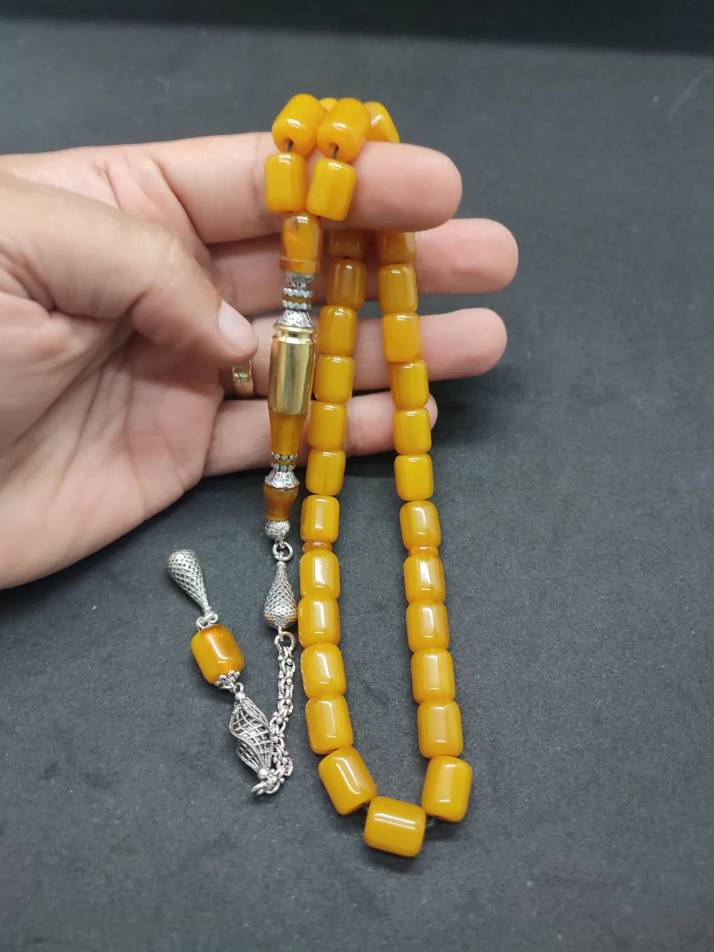 İmame Mermi̇ Kovanı Ve 925 Ayar Gümüş Nakkaş Kombi̇nli̇ Alman Faturan küçük resim 5