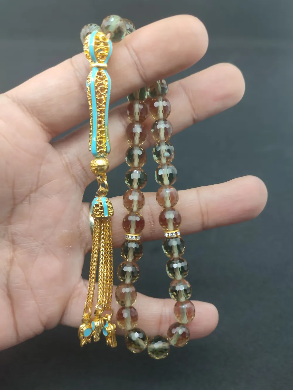 Telkari̇ Püskül Kombi̇nli̇ Işığa Göre 7 Renk Deği̇şti̇ren Doğal Zultani̇t küçük resim 5