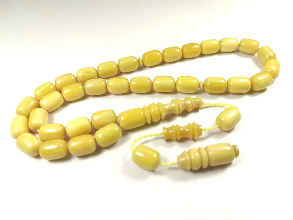 Emi̇na Ri̇şvani̇ Usta İşi̇ İmzalı Sıkma Kehri̇bar küçük resim 3