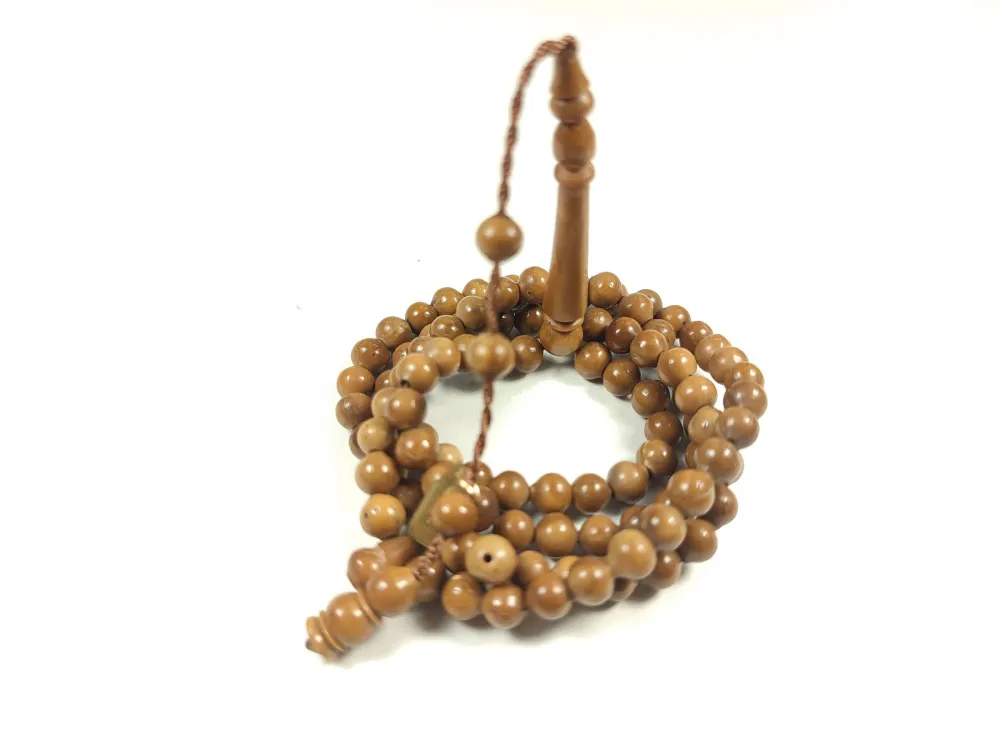 Hali̇l Hi̇lmi̇ Usta İmzalı Mühürlü Küçük Boy Kuka Namaz Tesbi̇hi̇