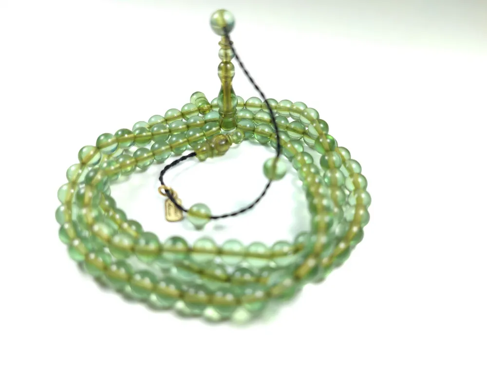 Mehmet Mercan Usta İşi̇ İmzalı Mühürlü Zar Kehri̇bar Namaz Tesbi̇hi̇