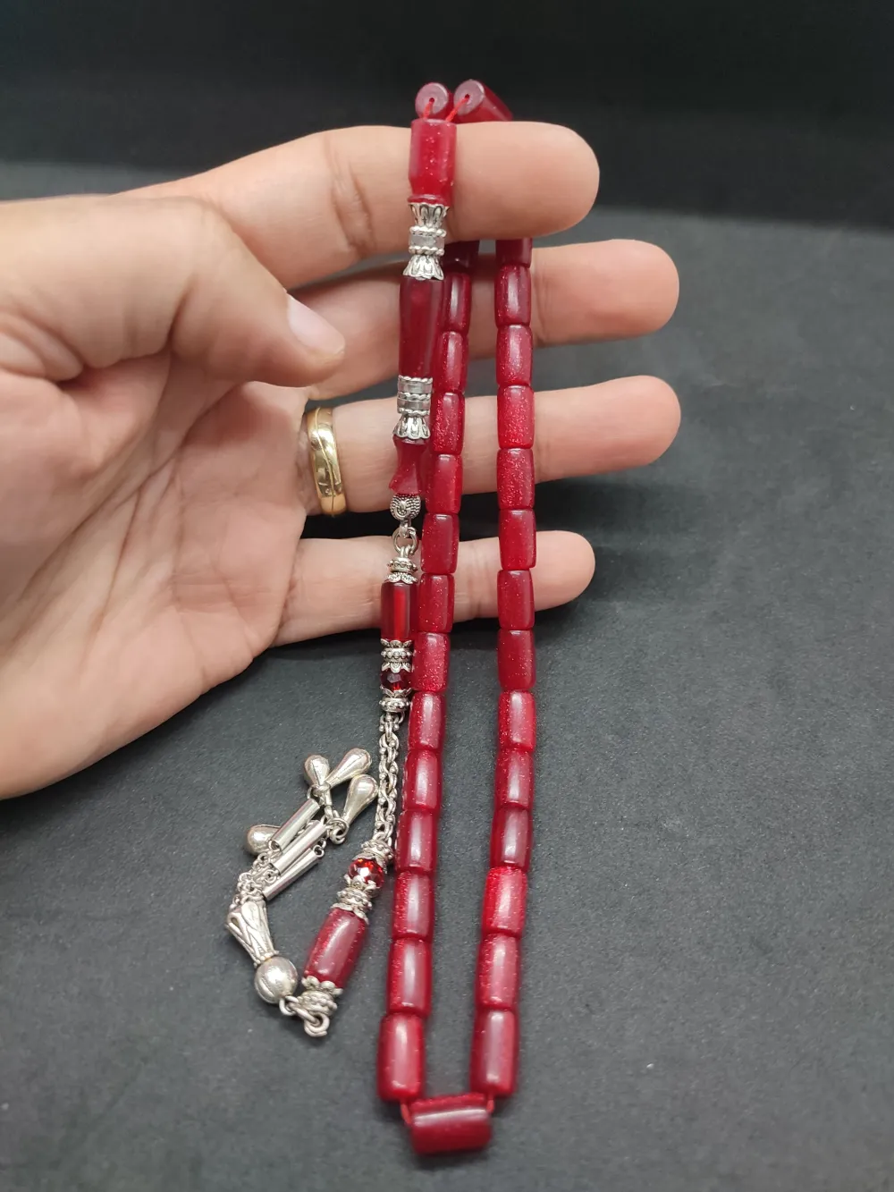 Şevket Alkan Usta Eseri̇ Gümüş Nakkaş İşlemeli̇ Objeden  Katali̇n küçük resim 5