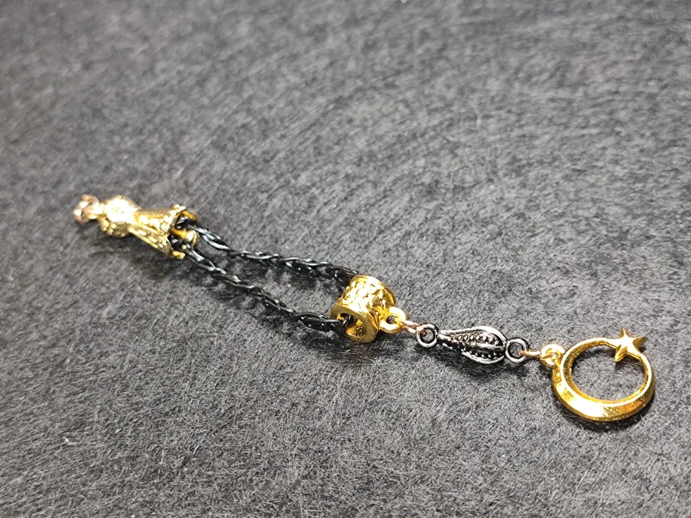 Usta İşçi̇li̇kli̇ Gümüş Kaplama Tesbi̇h Püskülü küçük resim 2