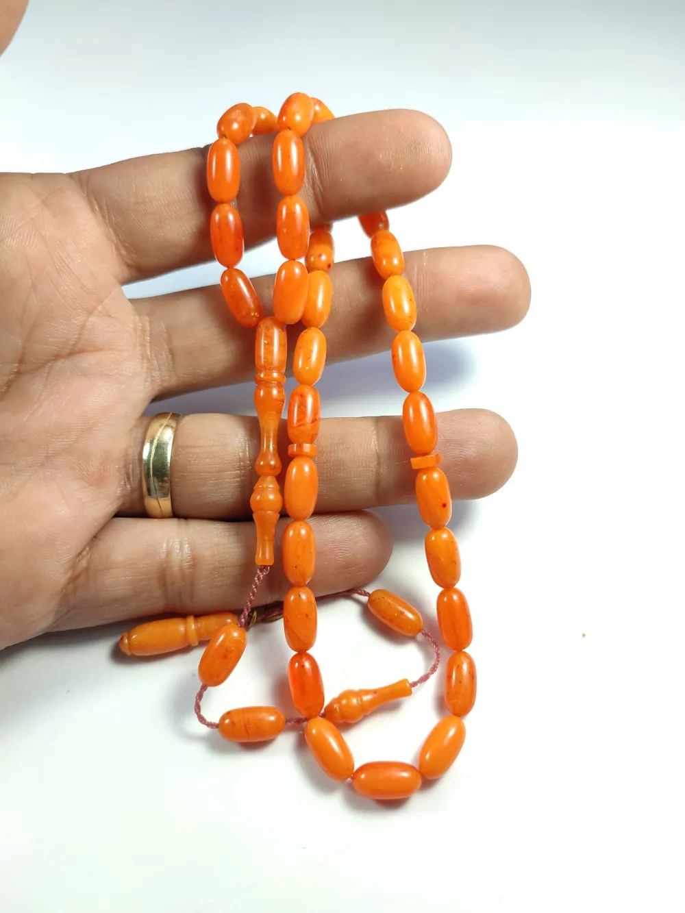 Junai̇d Hasan Usta İşi̇ İmzalı Şenalp Model Sıkma Kehri̇bar küçük resim 5