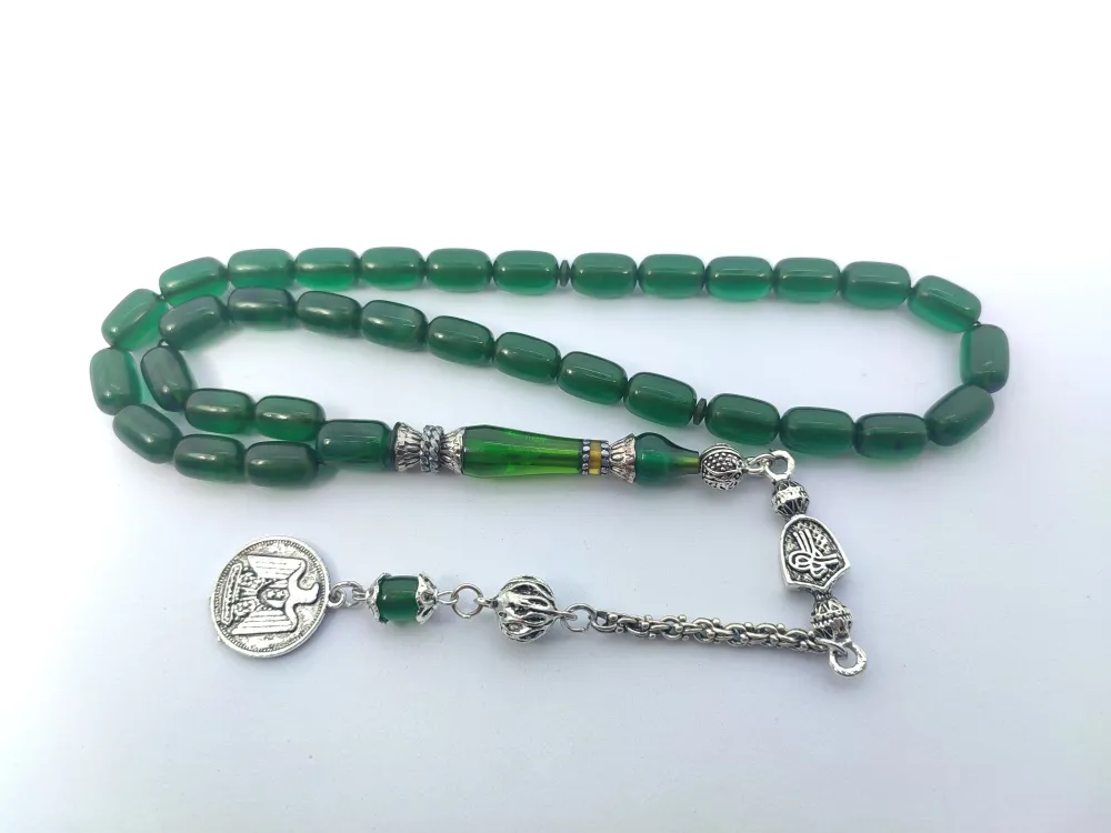 Şevket Alkan Usta İşi̇ 925 Ayar Gümüş Nakkaş İmame  Ateş-İ Kehri̇bar küçük resim 2