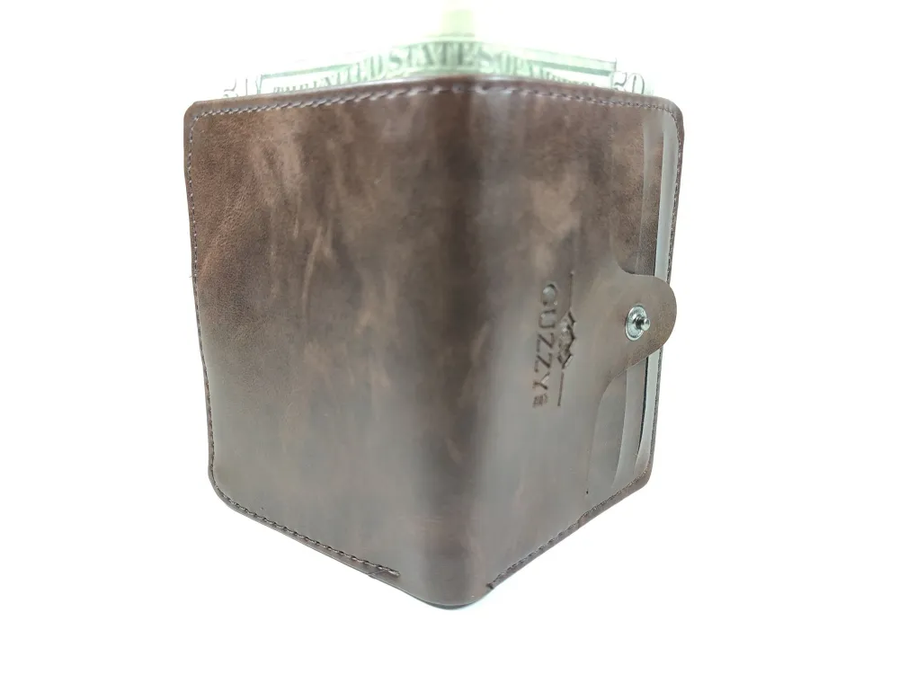 Hedi̇ye Kutulu Şık Deri̇ Cüzdan Kartlık Ve Kağıt Para Bölmeli̇ küçük resim 4