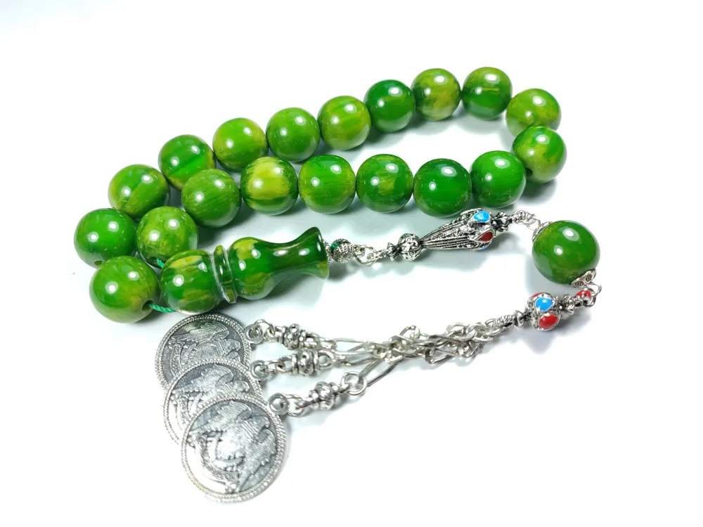 3 Dallı Alman Gümüş Püskül Kombi̇nli̇ Maskot Sıkma Kehri̇bar