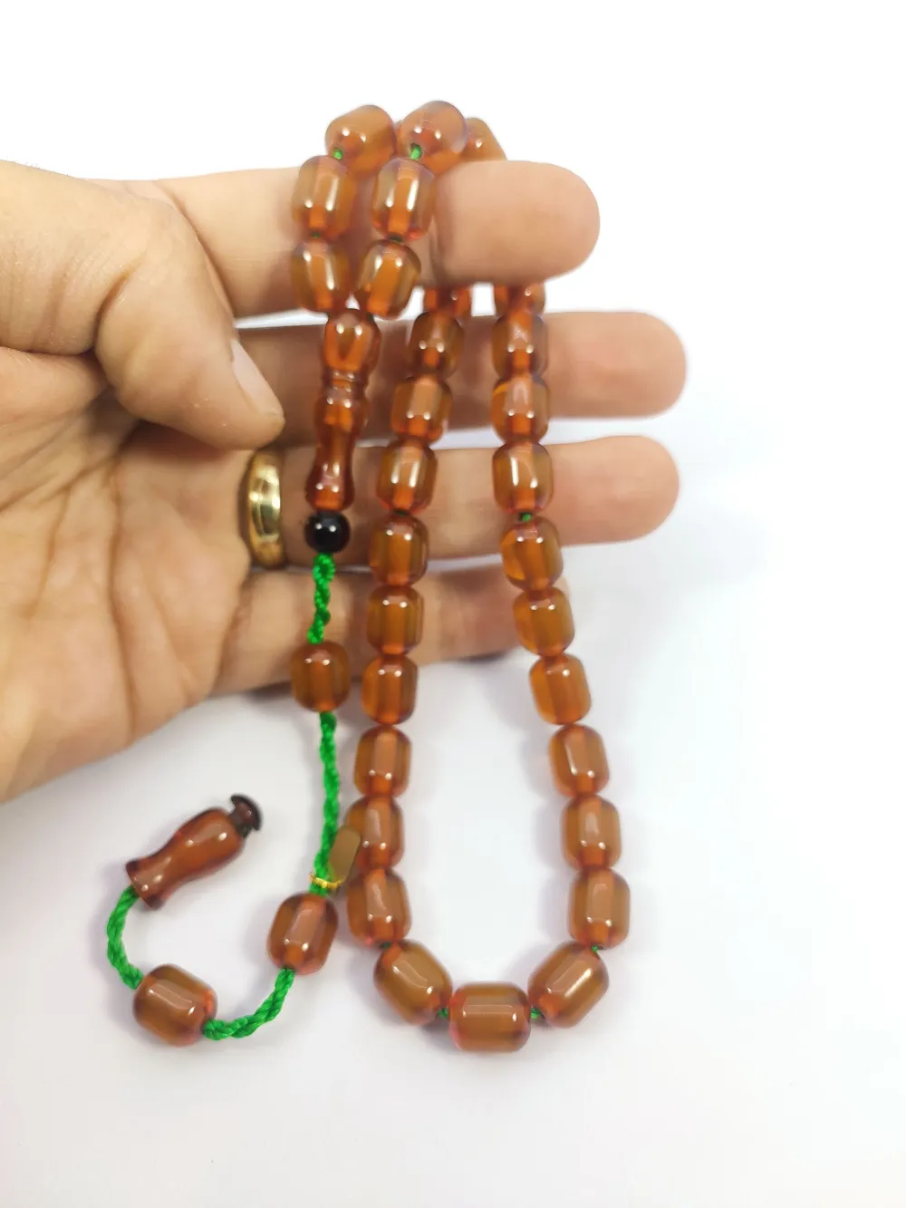 Hayyani̇ Usta Eseri̇ İmzalı Mühürlü Dönem Osmanlısı Ateş-İ Kehri̇bar küçük resim 5