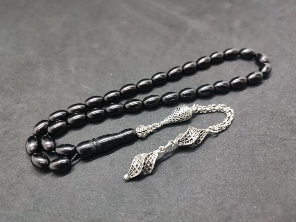 Şevket Alkan Usta Eseri̇ Alman Gümüş Püskül Kombi̇nli̇  Rus Oltu küçük resim 3