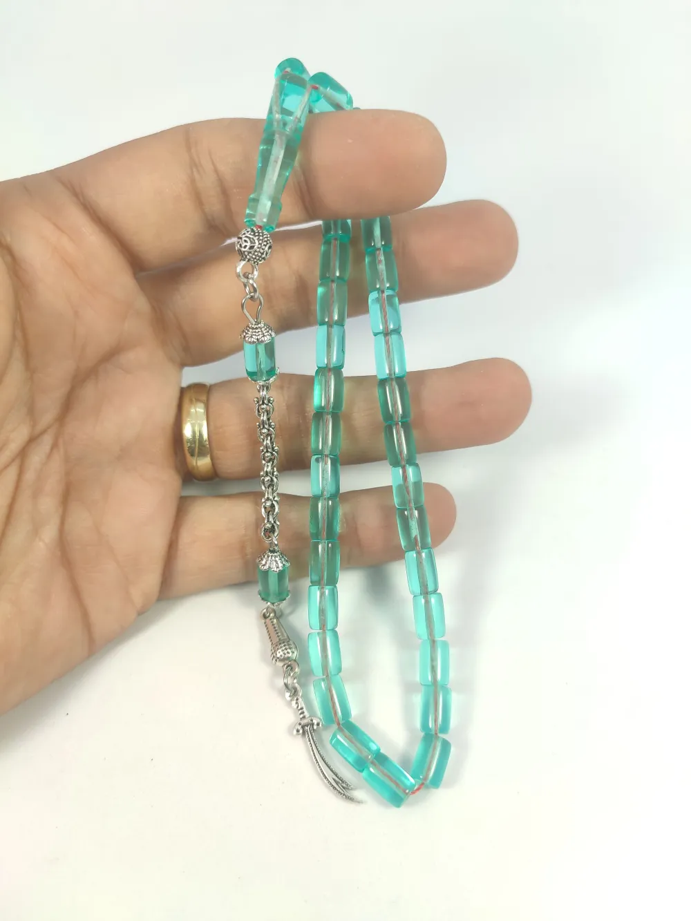 Şevket Alkan Usta Eseri̇ Alman Gümüş Püsküllü Aykırı Renk El Boy Uçak Camı küçük resim 4