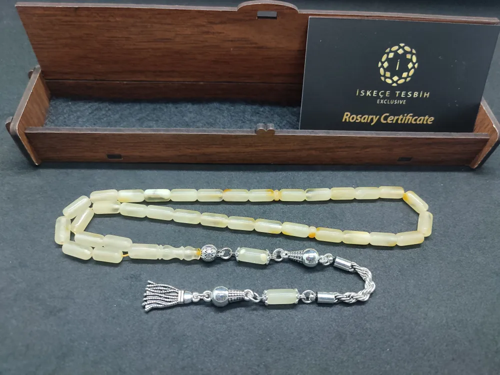 Ahşap Kutulu  Gümüş Püsküllü 10.28 Gr. Rus Kali̇ngrad Kaya Damla küçük resim 3