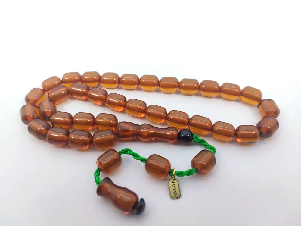 Hayyani̇ Usta Eseri̇ İmzalı Mühürlü Dönem Osmanlısı Ateş-İ Kehri̇bar küçük resim 2