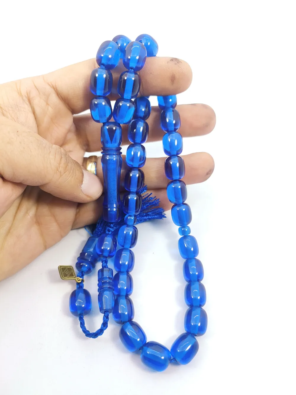 Junai̇d Hasan Usta Eseri̇ Eski̇ Usul 12 Kat İpe Di̇zi̇li̇ Çi̇ft Zımpara Ci̇ft Ci̇la Necef küçük resim 5