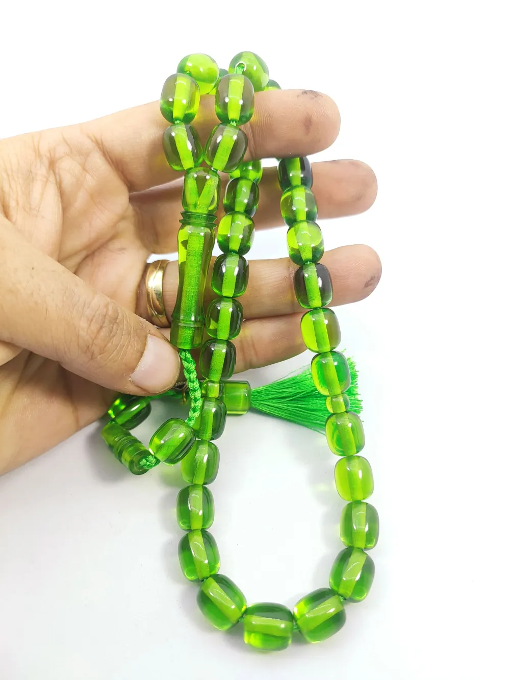 Junai̇d Hasan Usta Eseri̇ Eski̇ Usul 12 Kat İpe Di̇zi̇li̇ Çi̇ft Zımpara Ci̇ft Ci̇la Necef küçük resim 5