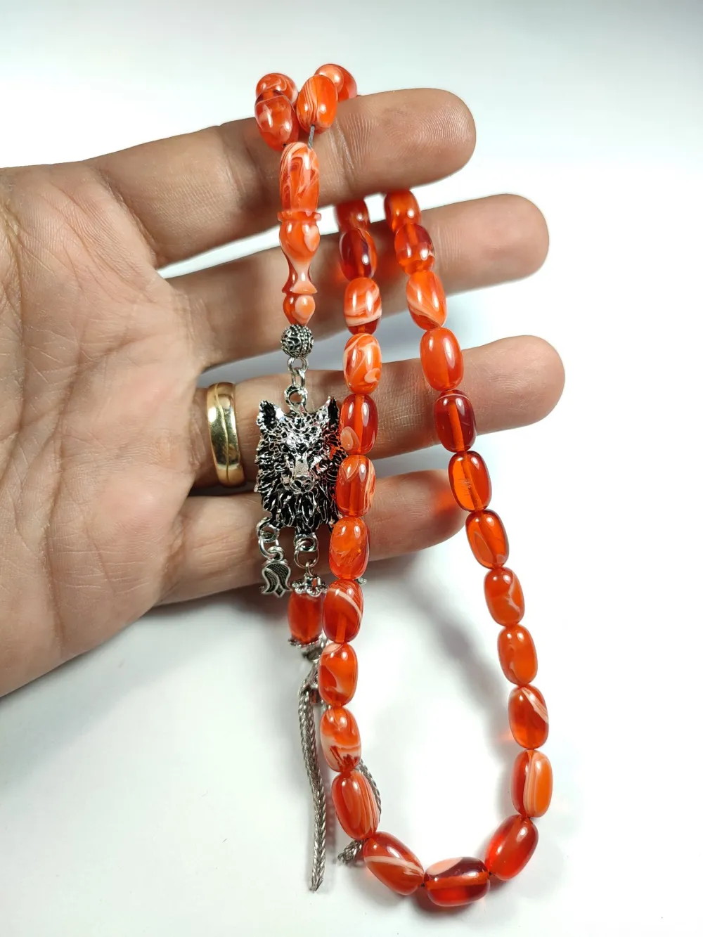 Kurt Başlı Alman Gümüş Püskül Kombi̇nli̇ 0.6 Deli̇m Katali̇n küçük resim 4