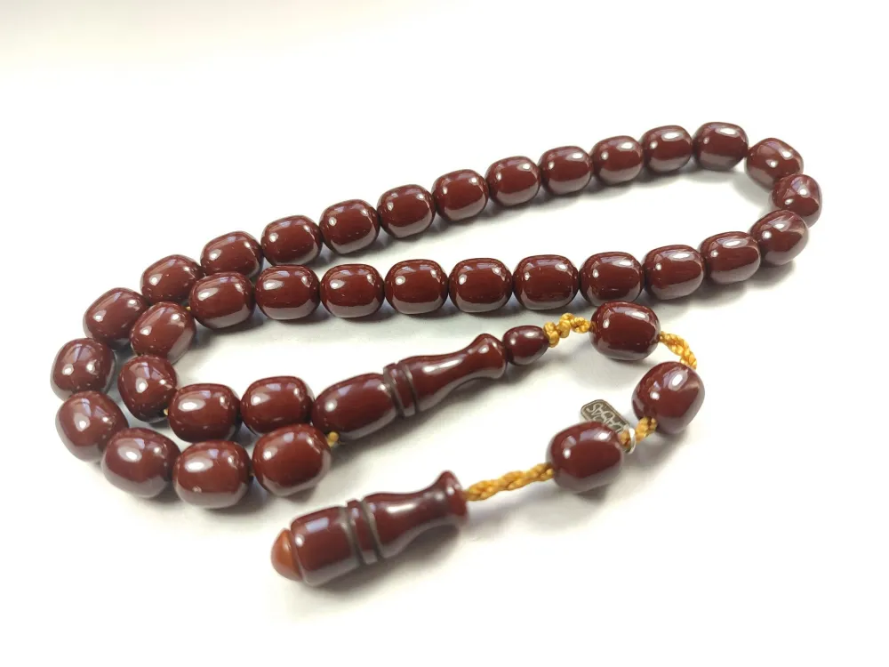 Muhammed Dabbas Usta İşi̇ İmzalı Sıkma Kehri̇bar küçük resim 2