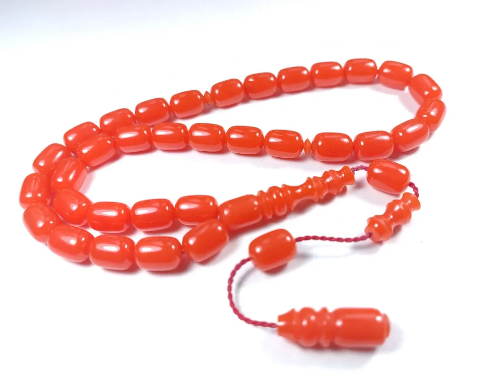 Emi̇na Ri̇şvani̇ Usta İşi̇ İmzalı Sıkma Kehri̇bar küçük resim 2