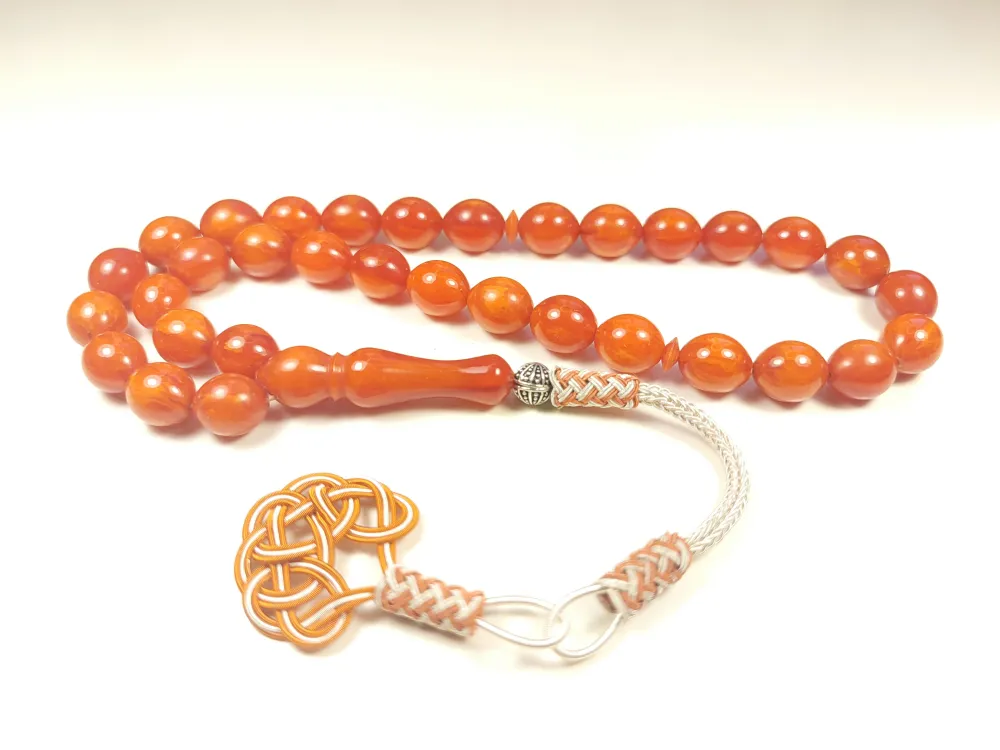 Şevket Alkan Usta Eseri̇ Trabzon Kazazi̇ye Püsküllü Objeden Sıkma Kehri̇bar küçük resim 2